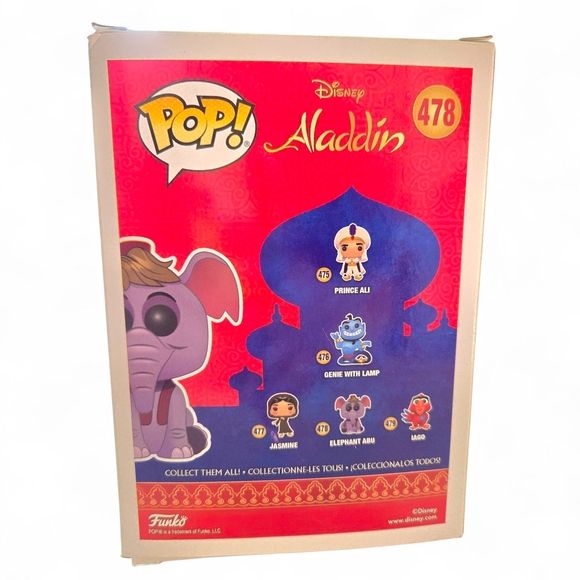 Funko Pop! Disney Aladdin Figures - Jafar, Elephant Abu, Genie with Lamp - Picture 9 of 14